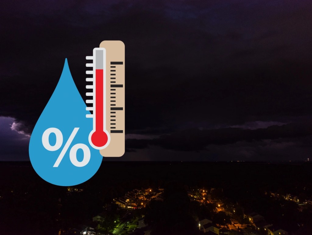 The effect of humidity to thunderstorms.